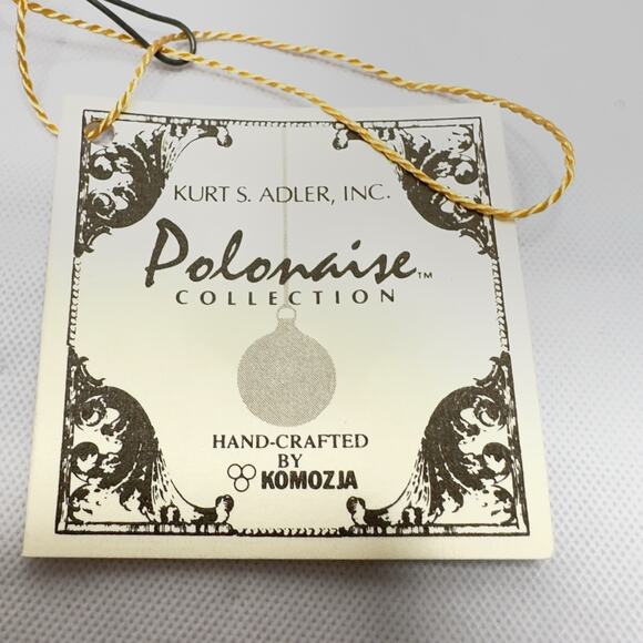 KURT ADLER Santa on Moon Xmas ornament Vintage Blown Glass Komozja Poland 2000 - Picture 8 of 14